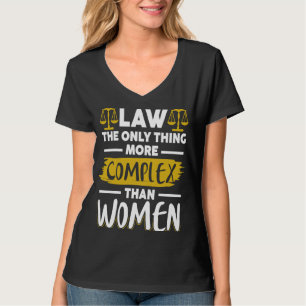Recht is het enige wat complexer is dan vrouwenrec t-shirt