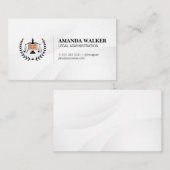Recht Juridische Logo | gerechtelijk | advocaat Visitekaartje (Voorkant / Achterkant)