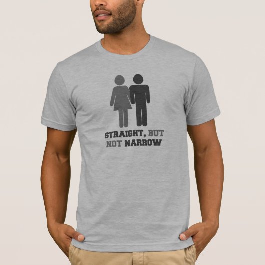 Recht maar niet smal t-shirt (Voorkant)