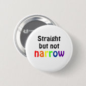Recht maar niet smal (wit) ronde button 5,7 cm (Voorkant /achterkant)