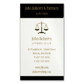 Recht | Moderne minimalistische legerschalen voor  Magnetisch Visitekaartje (Voorkant Verticaal)