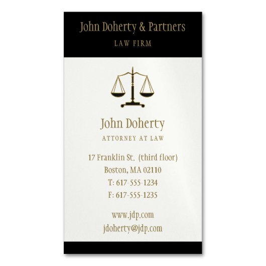 Recht | Moderne minimalistische legerschalen voor  Magnetisch Visitekaartje (Voorkant Verticaal)