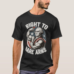 Recht om blote armen George Washington T-shirt