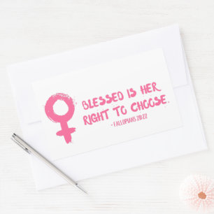 Recht om Verse feminist te kiezen Rechthoekige Sticker