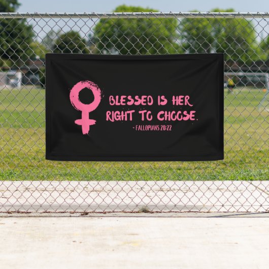 Recht om Verse feminist te kiezen Spandoek (Insitu)