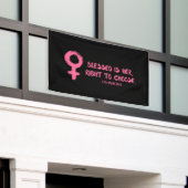 Recht om Verse feminist te kiezen Spandoek (Buitenkant Gebouw)