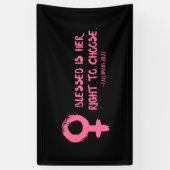 Recht om Verse feminist te kiezen Spandoek (Verticaal)