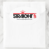 Recht omhoog! ovale sticker (Tas)