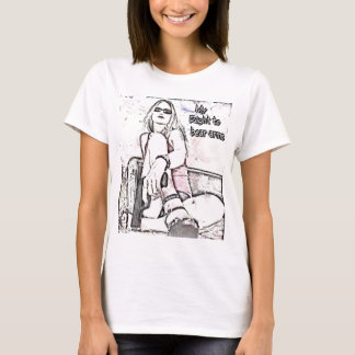 Recht op beer t-shirt