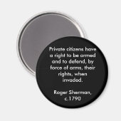 Recht op Beer Wapens Magneet (Voorkant / Achterkant)