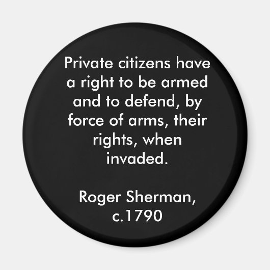 Recht op Beer Wapens Magneet (Voorkant)