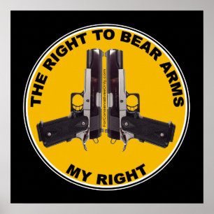 Recht op Beer wapens - Mijn recht Poster