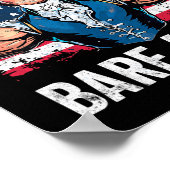 Recht op blote armen George Washington Bodybuilder Poster (Hoek)