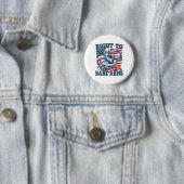 Recht op blote armen Grappig 4 juli Patriottisch w Ronde Button 5,7 Cm (In situ)