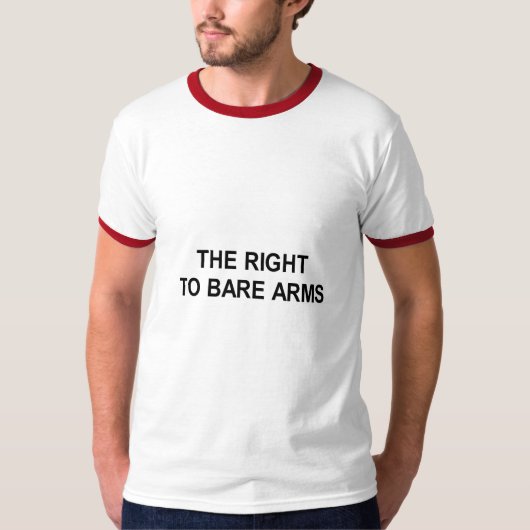 recht op blote wapens t-shirt (Voorkant)