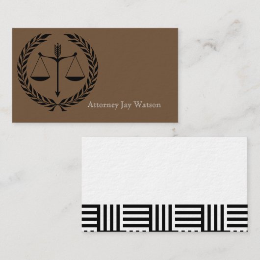 Recht op gerechtigheid Kantoor personaliseer de be Visitekaartje (Voorkant / Achterkant)