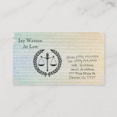 Recht op gerechtigheid Kantoor personaliseer de be Visitekaartje (Achterkant)