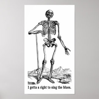 Recht op het Zing van het Onduidelijke beeld Poster