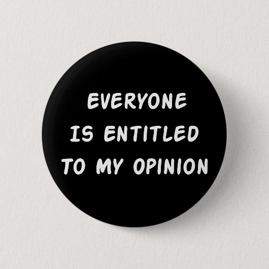 Recht op mijn advies ronde button 5,7 cm (Voorkant)