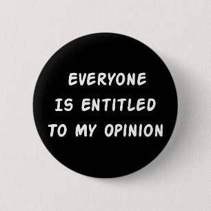 Recht op mijn advies ronde button 5,7 cm