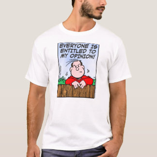 Recht op mijn mening t-shirt