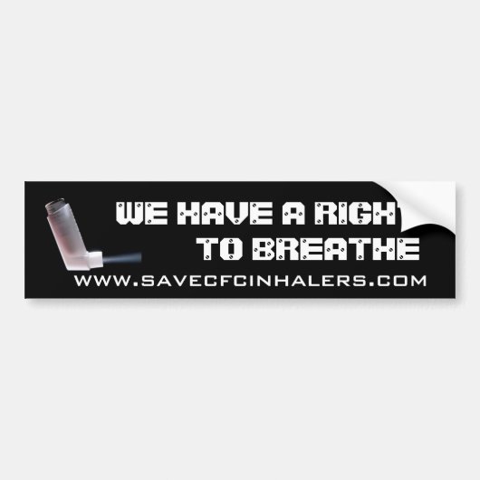 Recht op pauze bumpersticker (Voorkant)