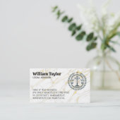 Recht op recht Logo | Goudmarmer Visitekaartje (Staand voorkant)