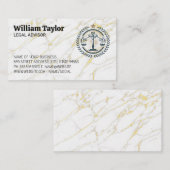 Recht op recht Logo | Goudmarmer Visitekaartje (Voorkant / Achterkant)