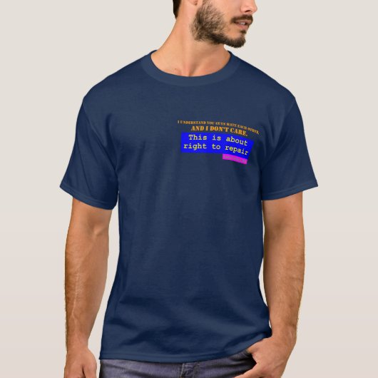 Recht op reparatie t-shirt (Voorkant)