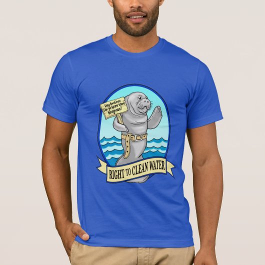 Recht op schoon water Logo T-shirt (Voorkant)