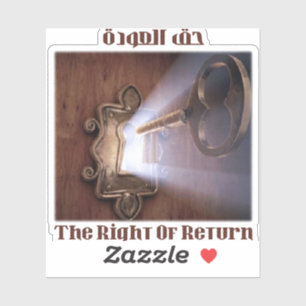 Recht op terugkeer sticker