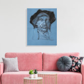 Recht op van Rijn Canvas Afdruk (Insitu (Woonkamer))