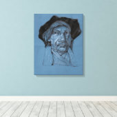 Recht op van Rijn Canvas Afdruk (Insitu (Houten vloer))