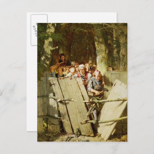 Recht op weg briefkaart (Voorkant / Achterkant)