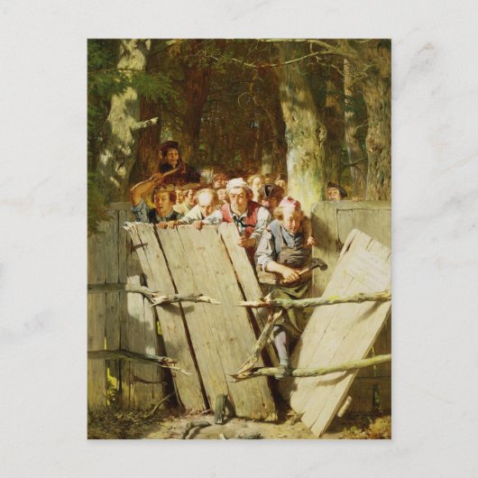 Recht op weg briefkaart (Voorkant)