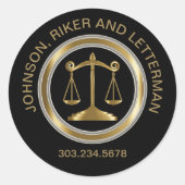 Recht Ronde Sticker (Voorkant)