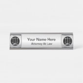 Recht | Schalen van het recht | Advocaat Bureau Naambordje (Voorkant)