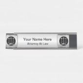 Recht | Schalen van het recht | Advocaat Bureau Naambordje (Voorkant)