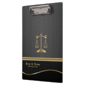 Recht | Schalen van het recht | Advocaat - Goud en Klembord (Links)