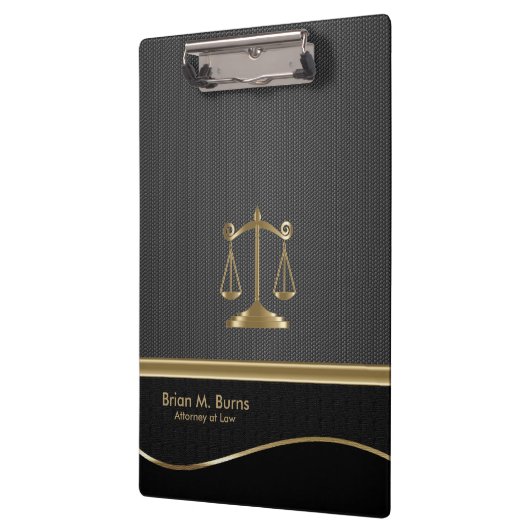 Recht | Schalen van het recht | Advocaat - Goud en Klembord (Links)