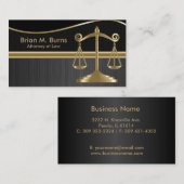 Recht | Schalen van het recht | Advocaat - Goud en Visitekaartje (Voorkant / Achterkant)