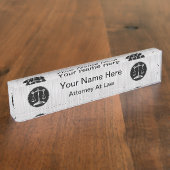 Recht | Schalen van het recht Naambordje (Zijkant)