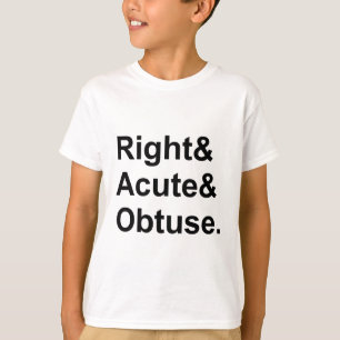 Recht Scherpe Stompe   3 Soorten Geometrische Hoek T-shirt