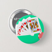 recht spoelen ronde button 5,7 cm (Voorkant /achterkant)