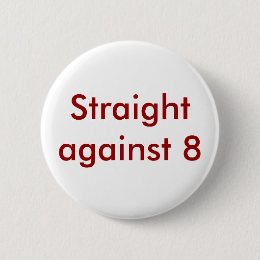 recht tegen 8 ronde button 5,7 cm (Voorkant)