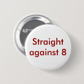 recht tegen 8 ronde button 5,7 cm (Voorkant /achterkant)