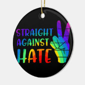Recht tegen haat - LGBTQ+ Ally Pride Keramisch Ornament (Links)