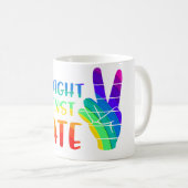 Recht tegen haat - LGBTQ+ Ally Pride Koffiemok (Voorkant rechts)