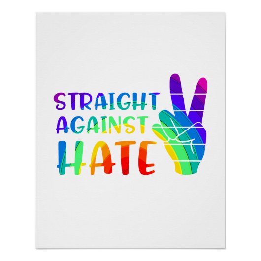 Recht tegen haat - LGBTQ+ Ally Pride Perfect Poster (Voorkant)