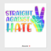 Recht tegen haat - LGBTQ+ Ally Pride Sticker (Vel)